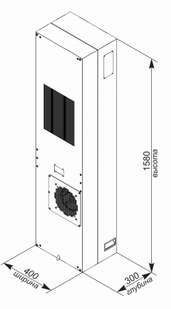 Кондиционер для уличного климатического шкафа UNISPLIT MHW-325E(1)W UNIcontroller